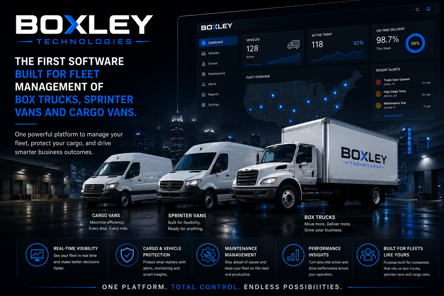 Boxley — the operating system for box trucks, sprinter vans, and cargo vans